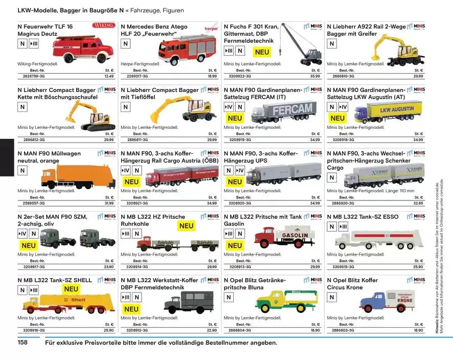 Modellbahn Katalog von 29. Oktober bis 31. Dezember 2025 - Prospekt seite 160