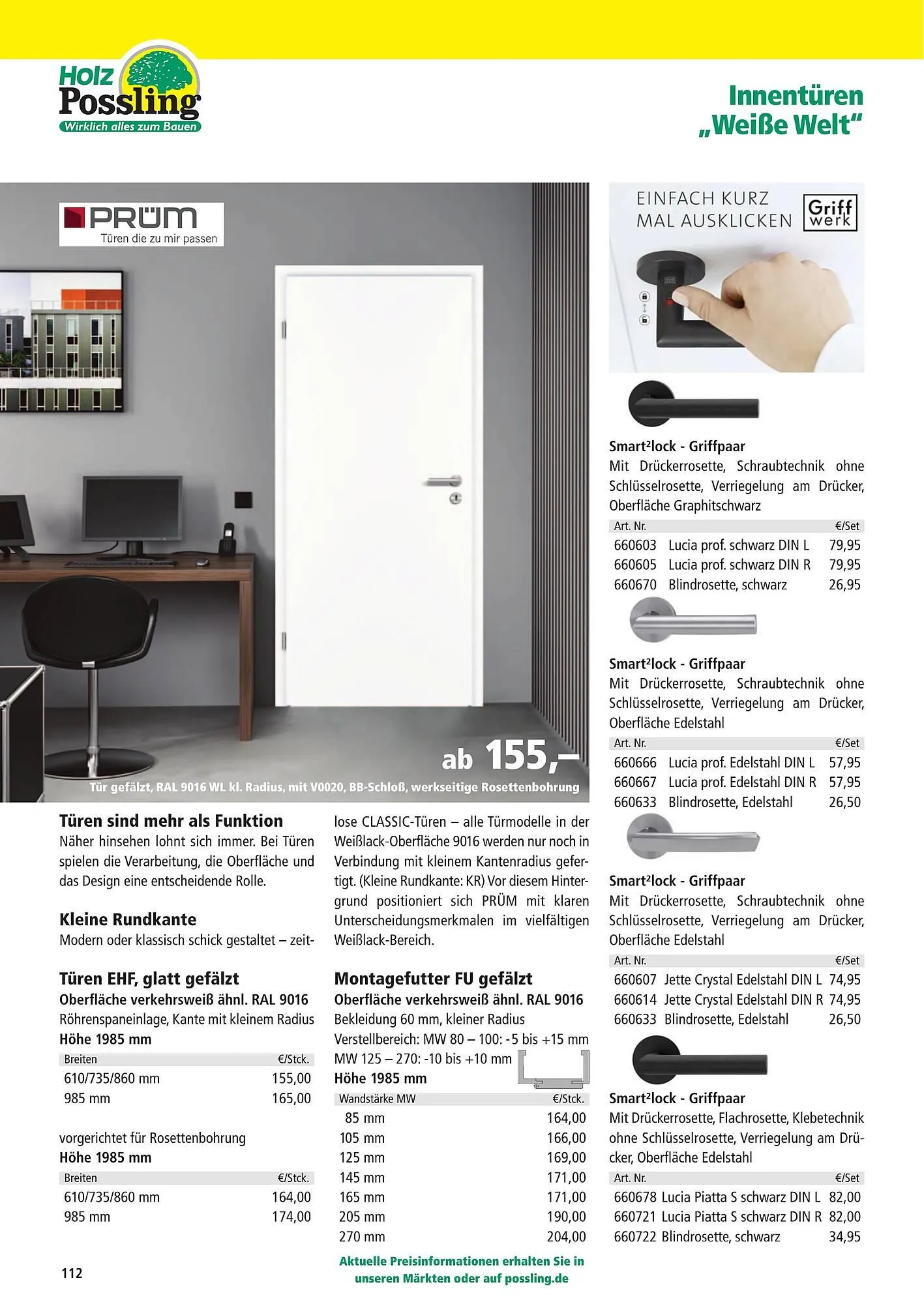 Holz Possling Prospekt von 1. April bis 31. Juli 2026 - Prospekt seite 112