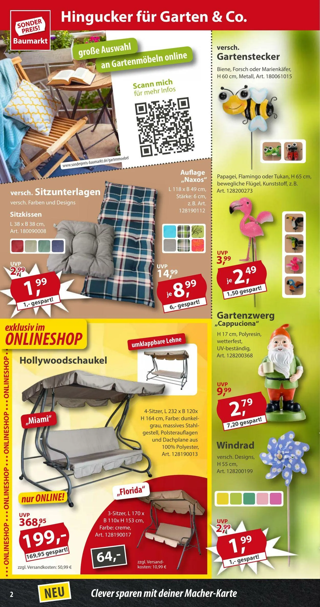 Sonderpreis Baumarkt Aktueller Prospekt von 17. März bis 30. März 2025 - Prospekt seite 2