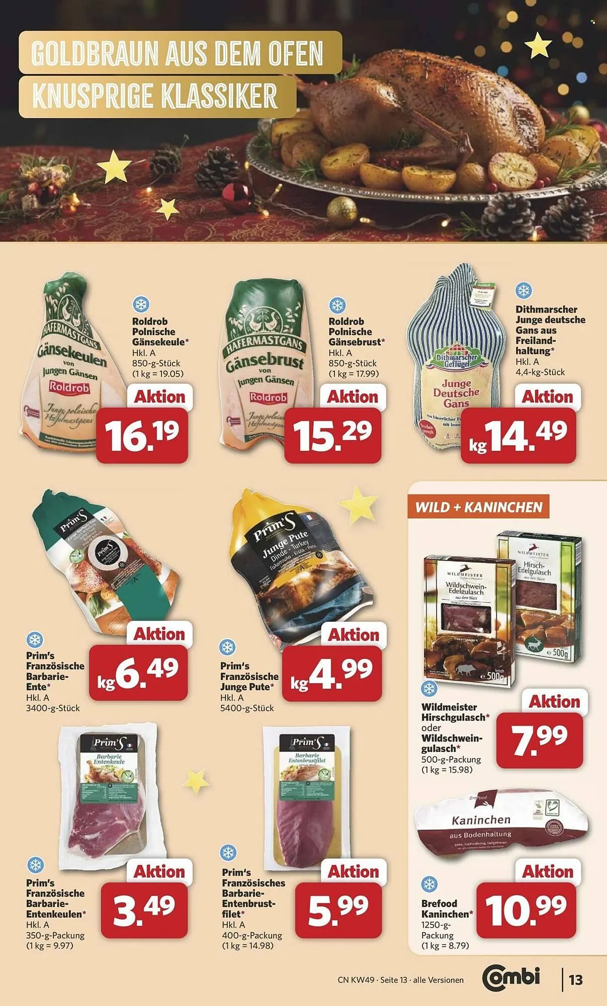 Combi Prospekt von 1. Dezember bis 6. Dezember 2025 - Prospekt seite 13