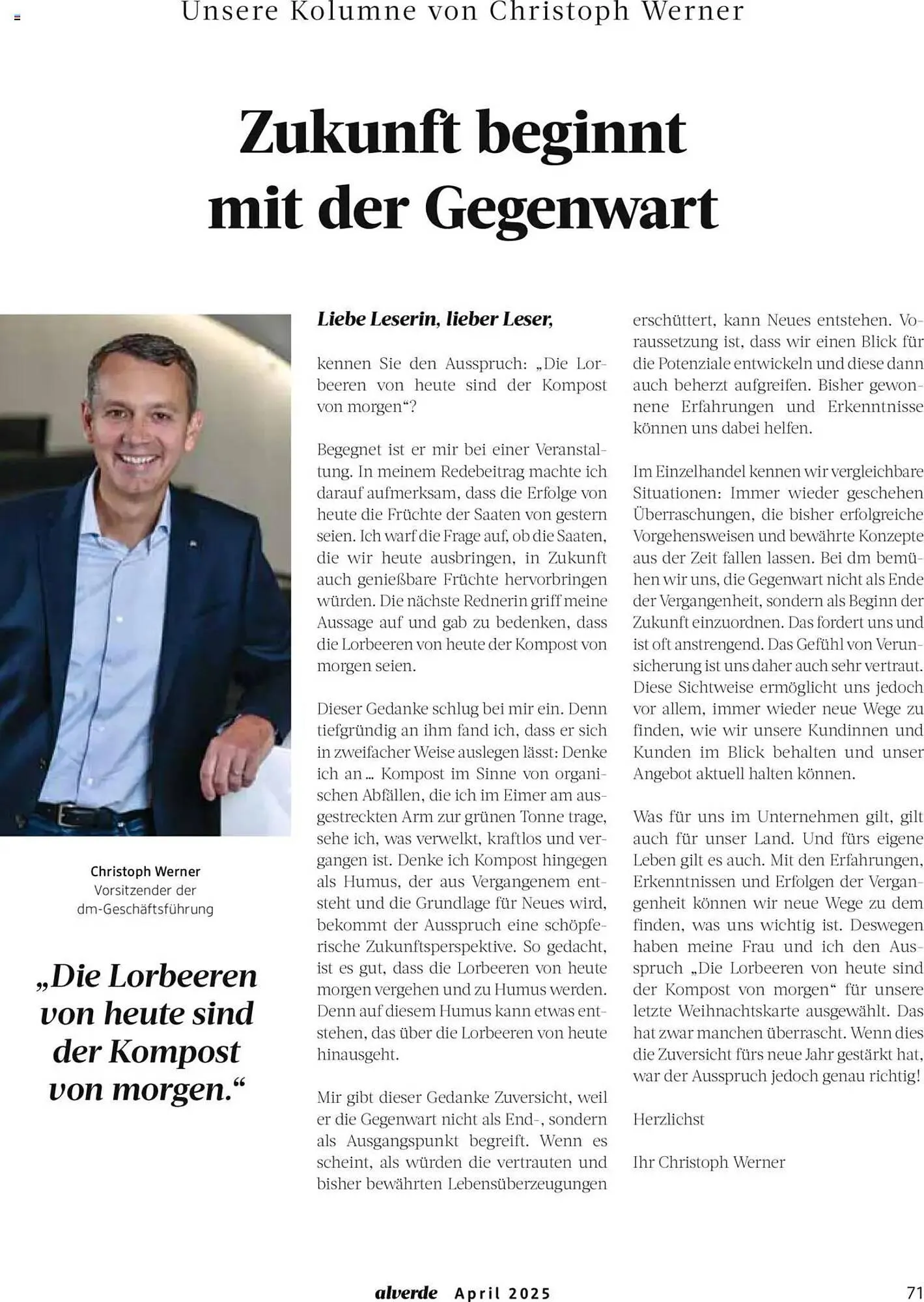 dm drogerie Prospekt von 1. April bis 30. April 2025 - Prospekt seite 71