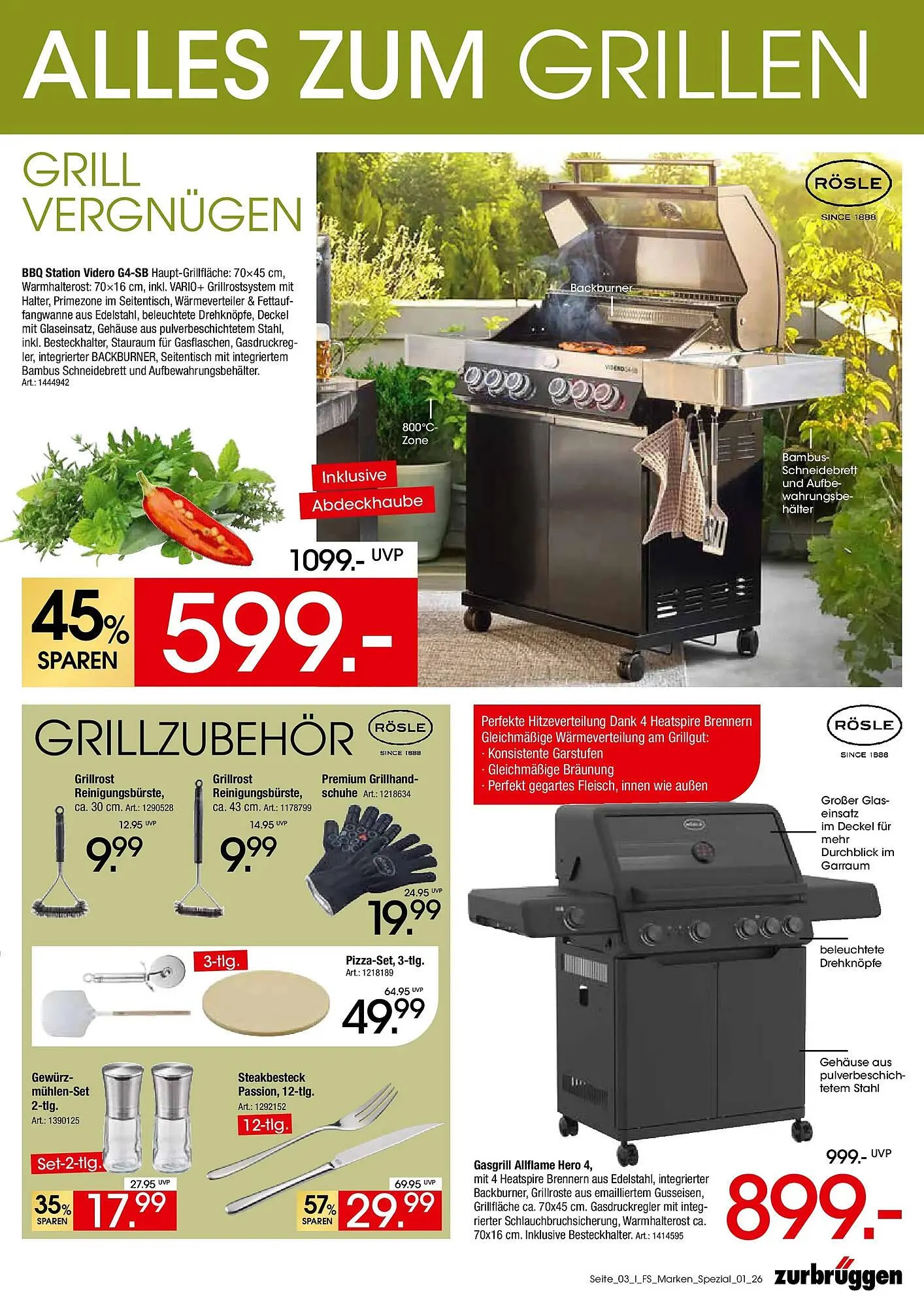 Zurbrüggen Prospekt von 16. April bis 1. Juni 2026 - Prospekt seite 3