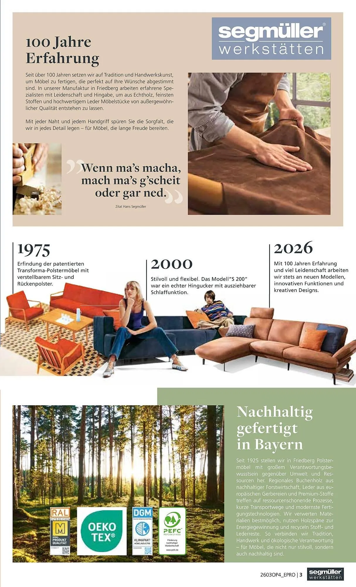 Segmüller Prospekt von 1. März bis 30. April 2026 - Prospekt seite 3