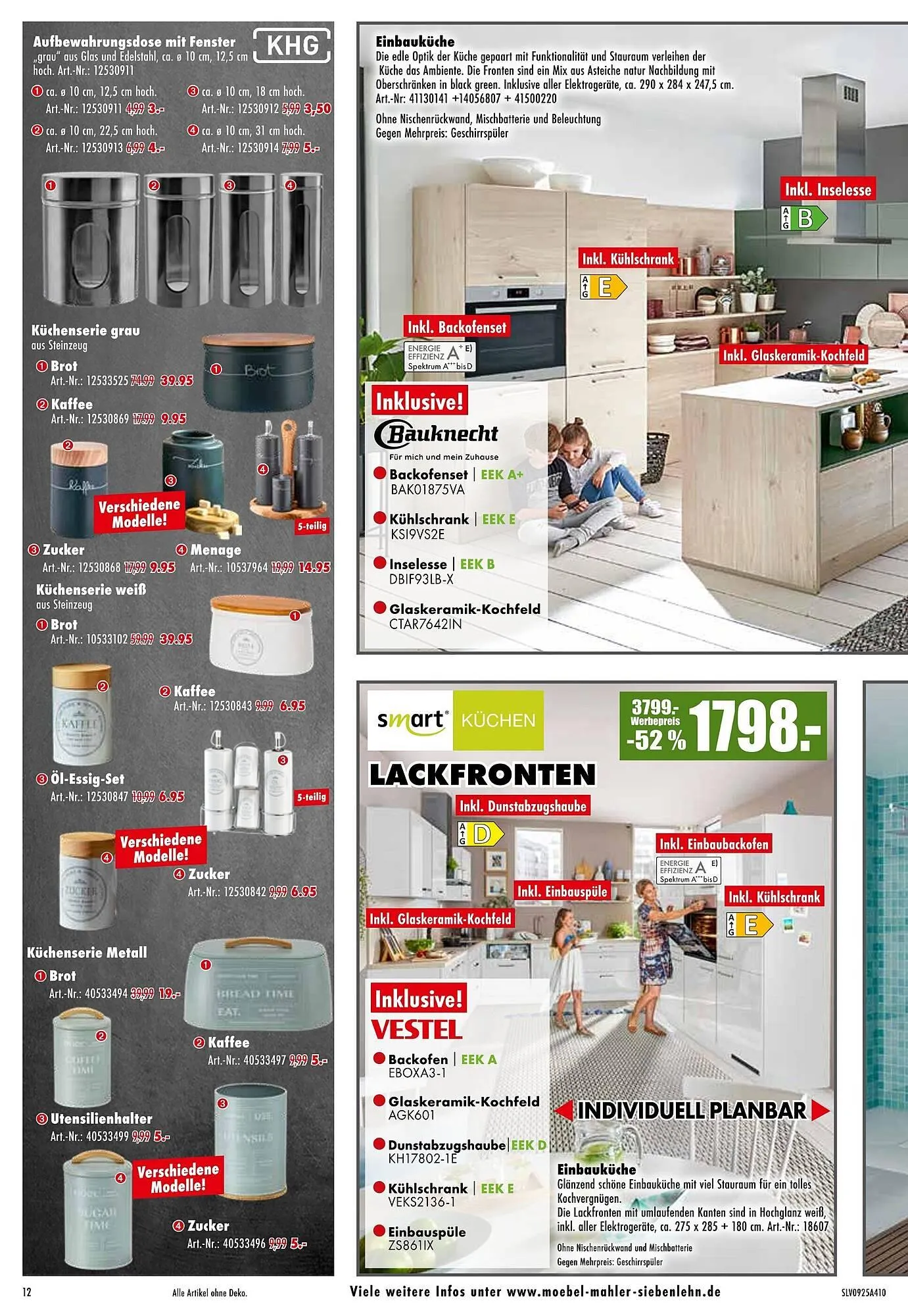 Möbel Mahler Katalog von 1. Oktober bis 28. Oktober 2025 - Prospekt seite 12