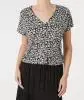 Geblümtes T-Shirt Janina, Knopfleiste