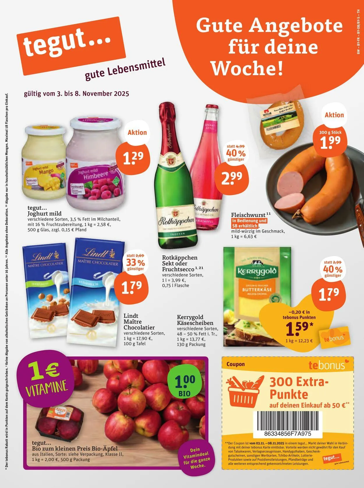 Tegut Aktueller Prospekt von 27. Oktober bis 2. November 2025 - Prospekt seite 3