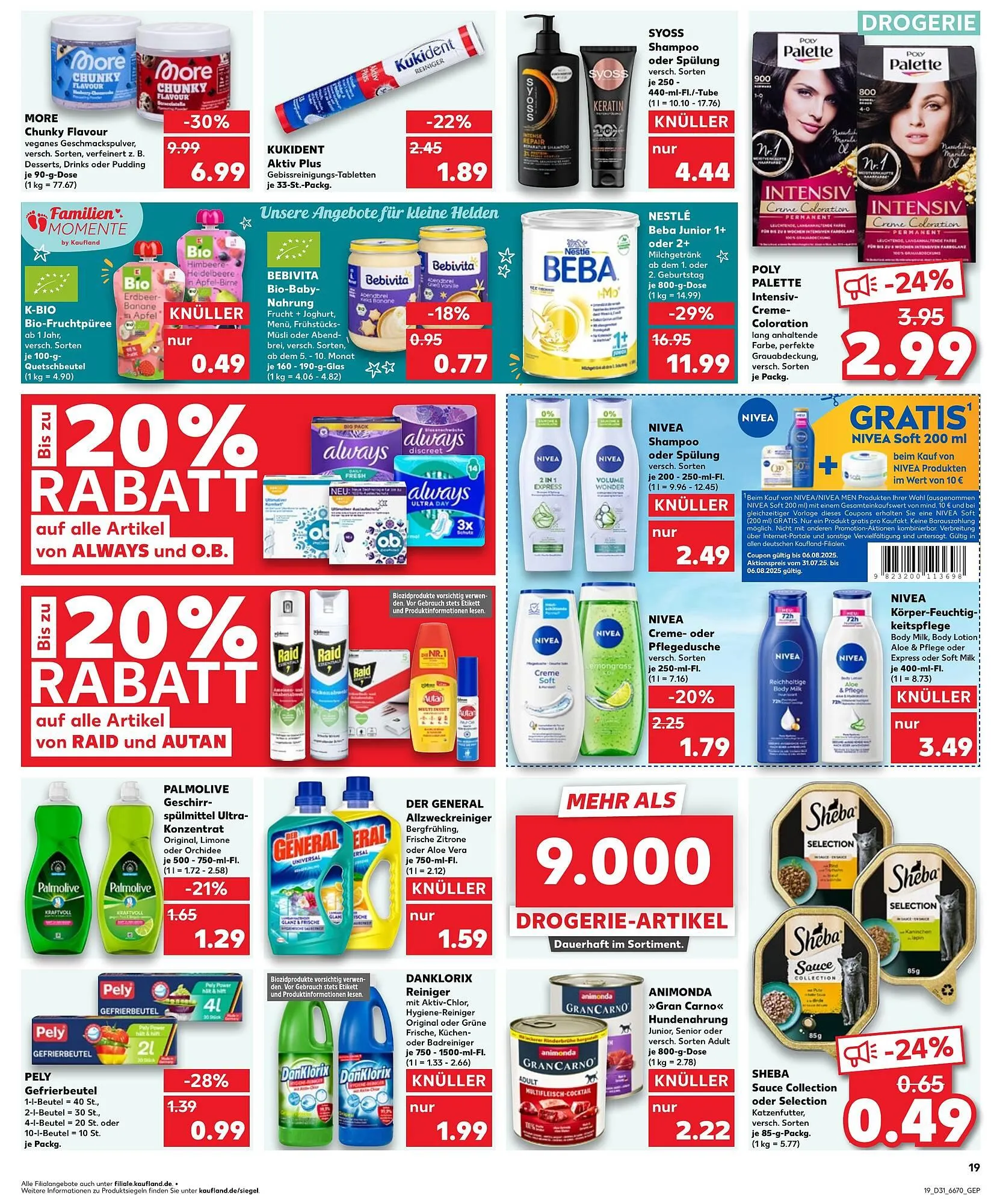 Kaufland Prospekt von 31. Juli bis 6. August 2025 - Prospekt seite 19