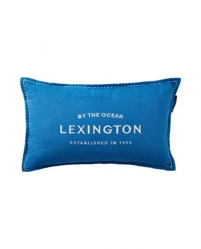 Lexington Kissenbezug Logo Embroidered Blue White