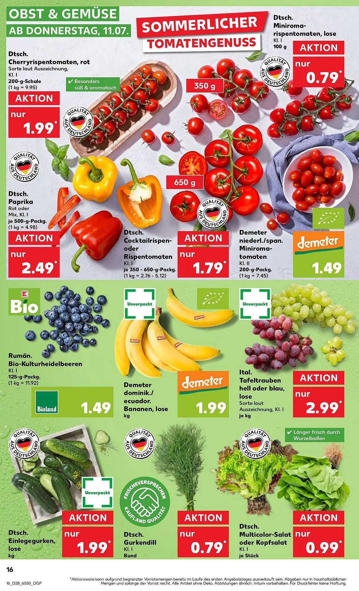 Kaufland Prospekt von 10. Juli bis 17. Juli 2024 - Prospekt seite 16