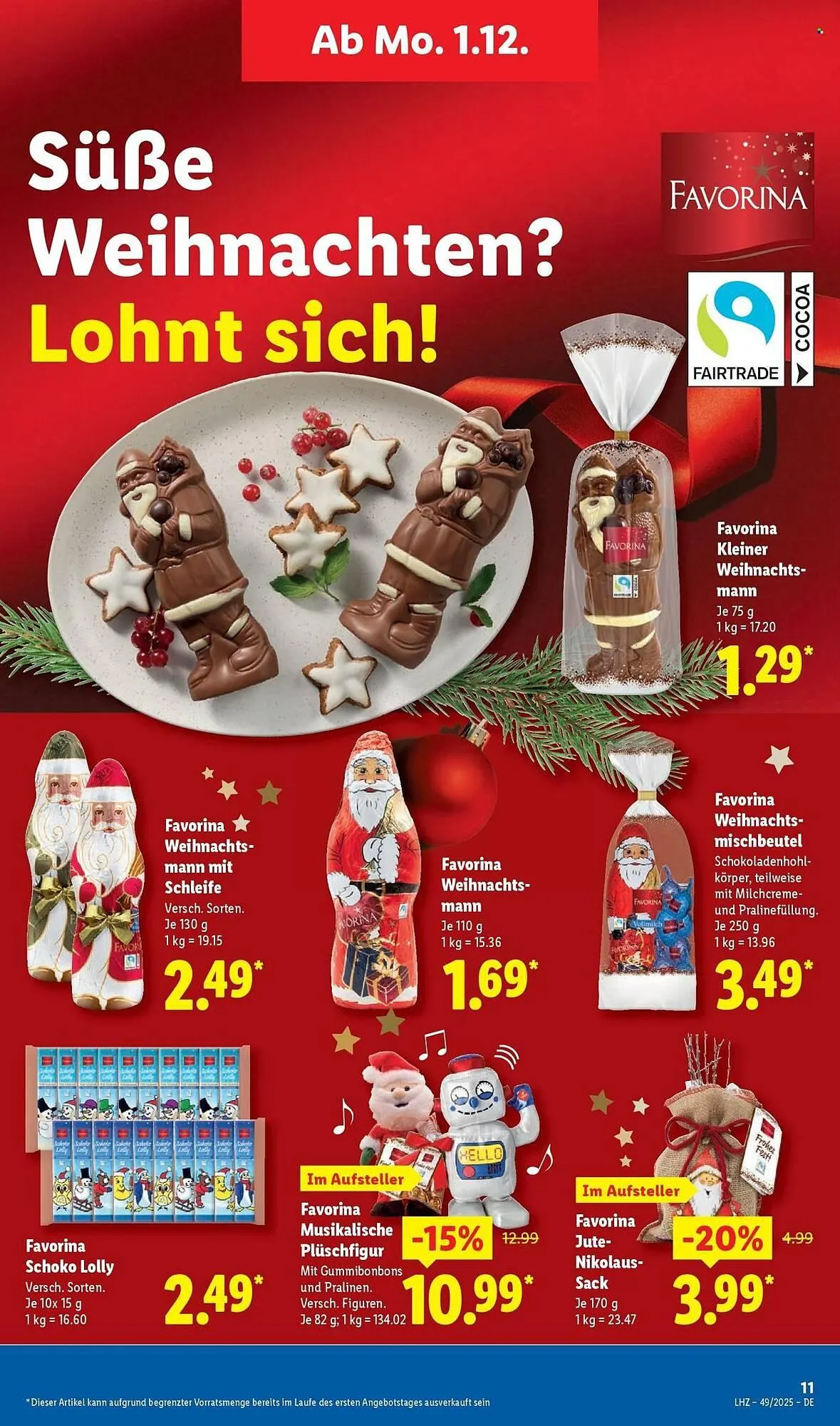 Lidl Prospekt von 1. Dezember bis 6. Dezember 2025 - Prospekt seite 21