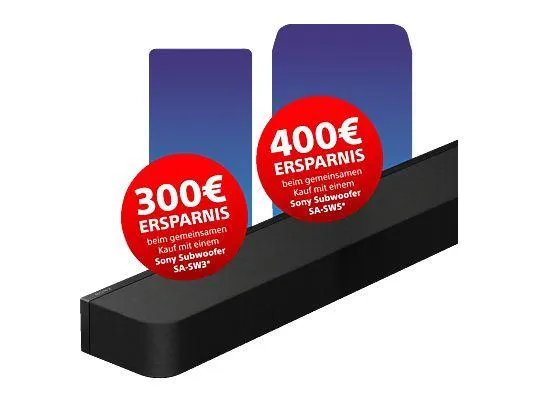 SONY BRAVIA Theatre Bar 8, Dolby Atmos®, 360 Spatial Sound Mapping, Soundbar, Schwarz