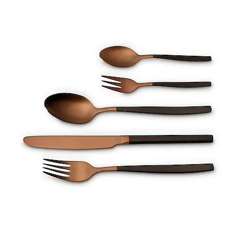 ECHTWERK Besteck Set "Positano" 20tlg br/sw