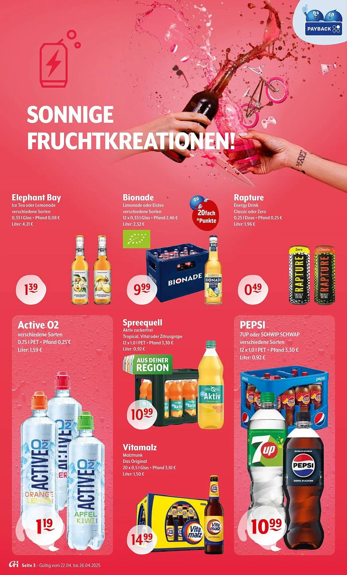 Trink und Spare Prospekt von 21. April bis 26. April 2025 - Prospekt seite 3