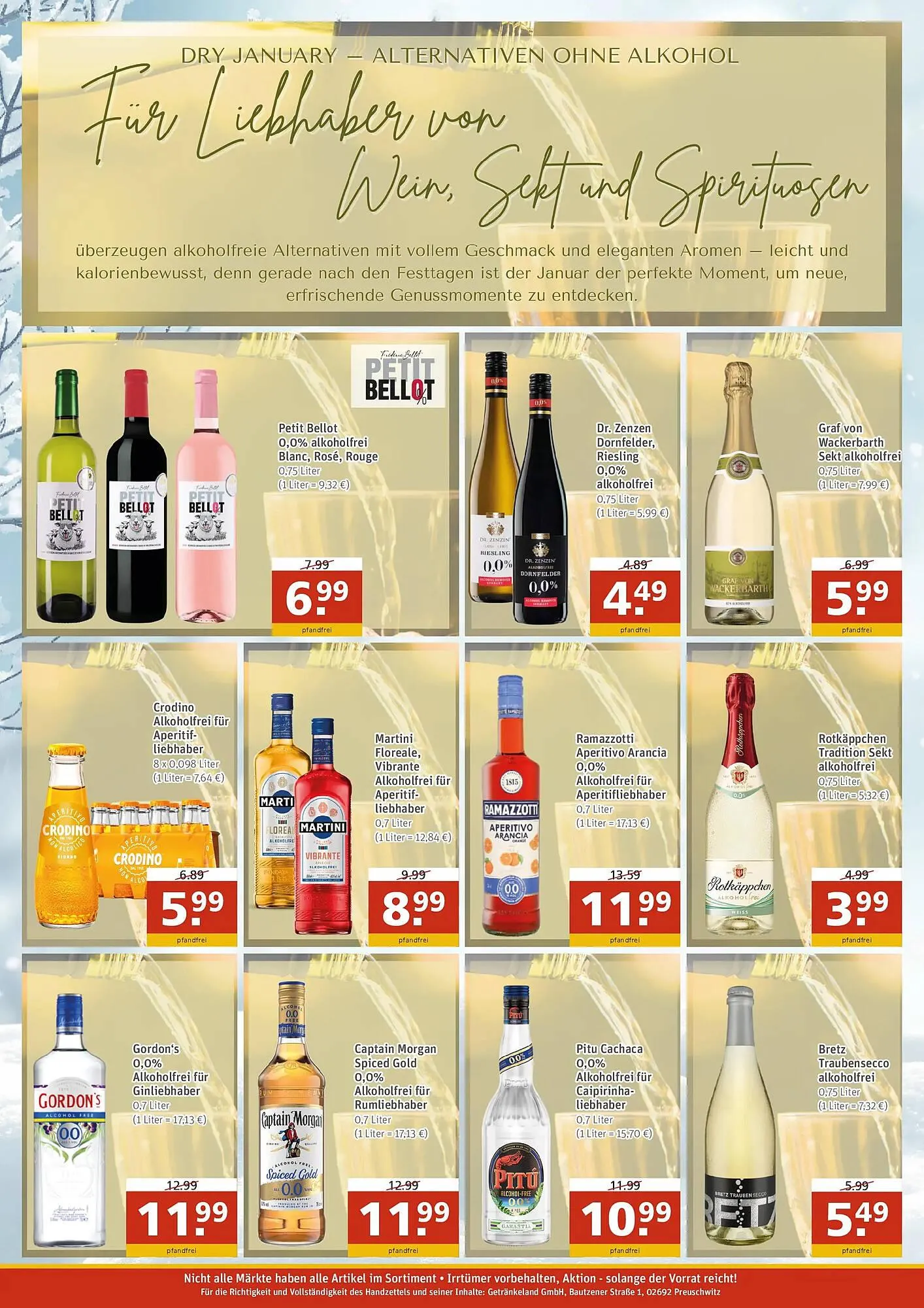 Getränkeland Prospekt von 4. Januar bis 17. Januar 2026 - Prospekt seite 4