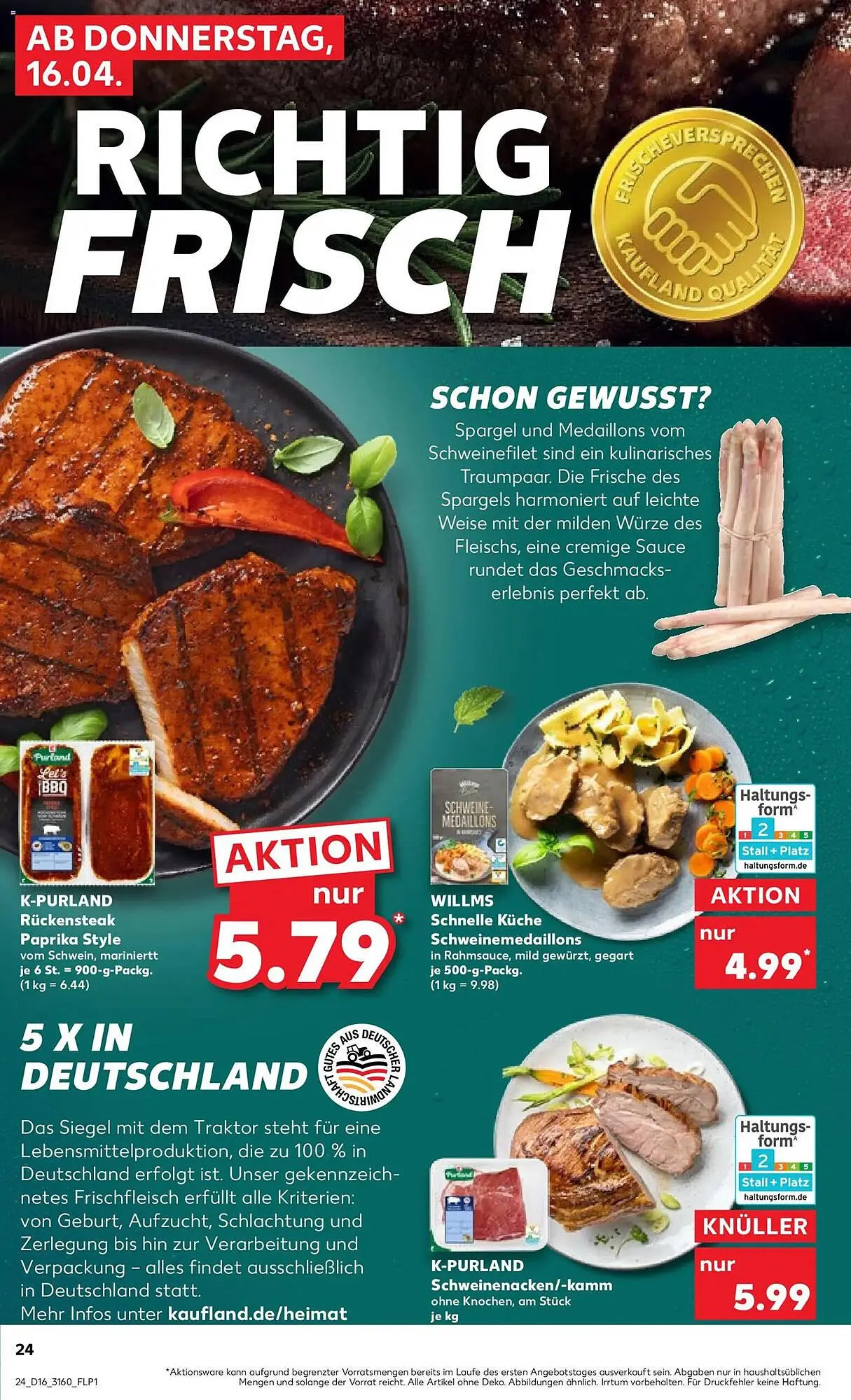 Kaufland Prospekt von 16. April bis 22. April 2026 - Prospekt seite 24