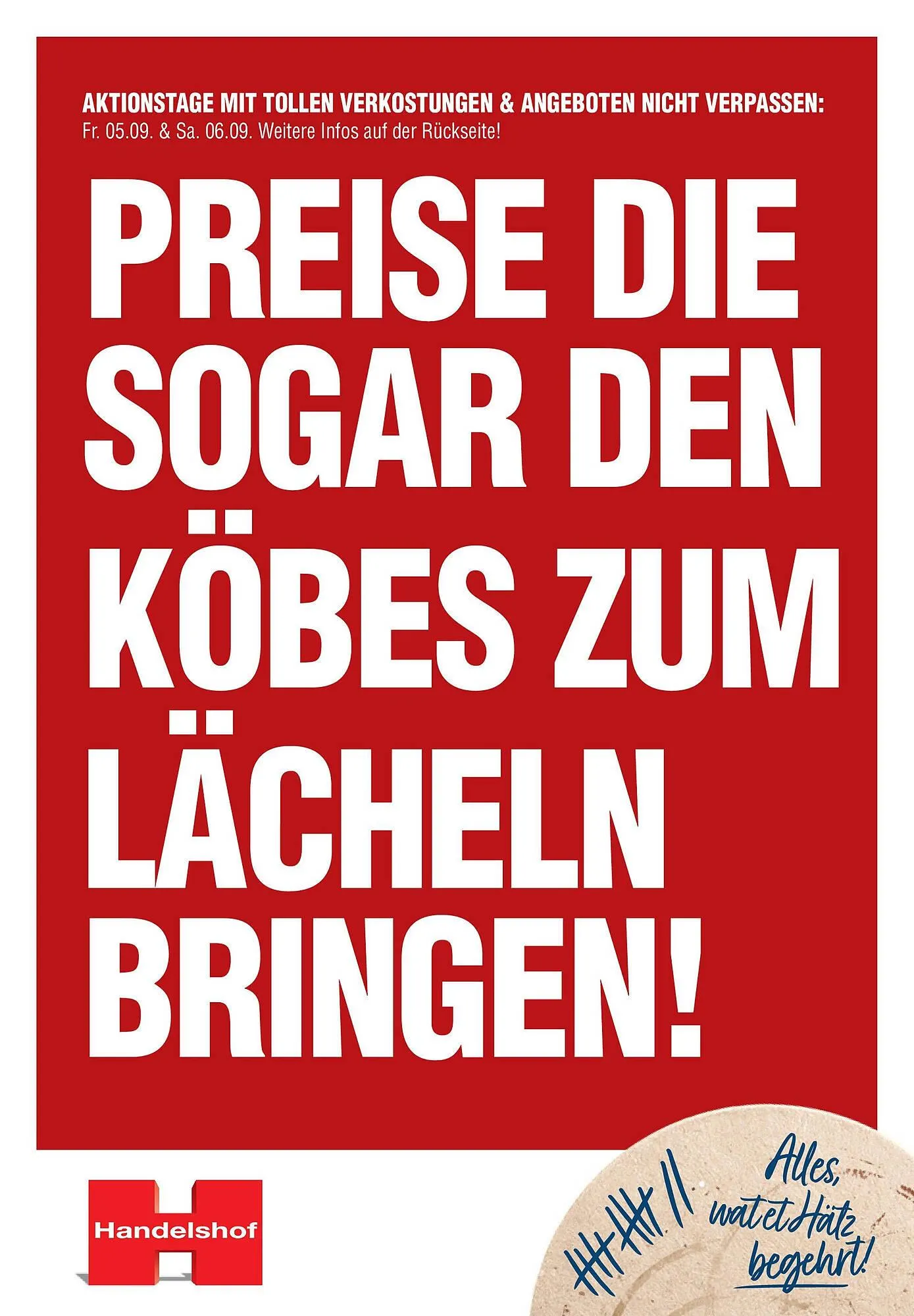 Handelshof Prospekt von 31. August bis 6. September 2025 - Prospekt seite 1