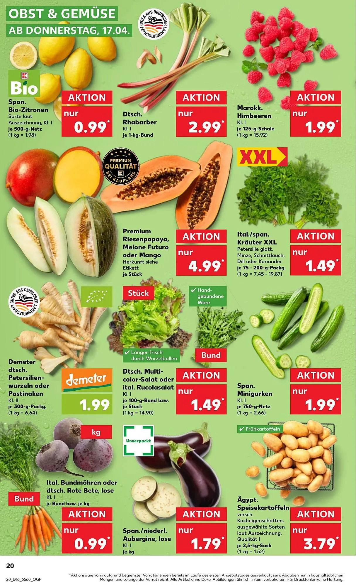 Kaufland Prospekt von 17. April bis 23. April 2025 - Prospekt seite 20