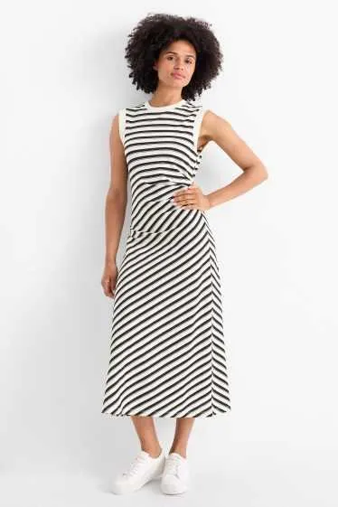 Fit & flare dress - striped