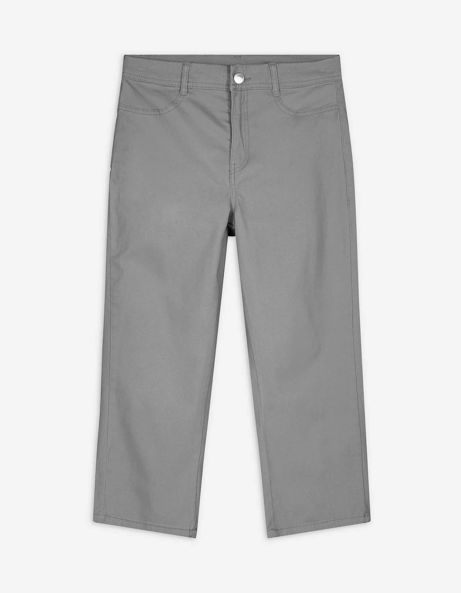 Caprihose - einfarbig - grau