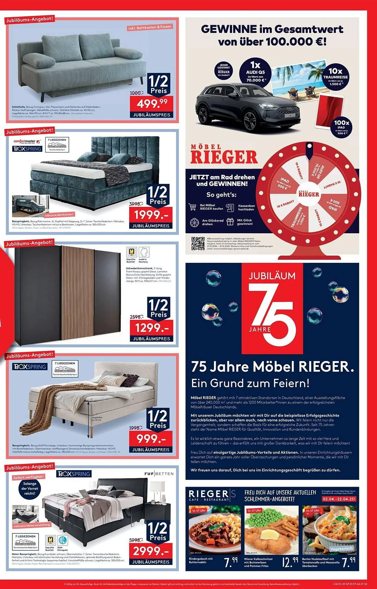 Möbel Rieger Prospekt von 23. April bis 29. April 2025 - Prospekt seite 3