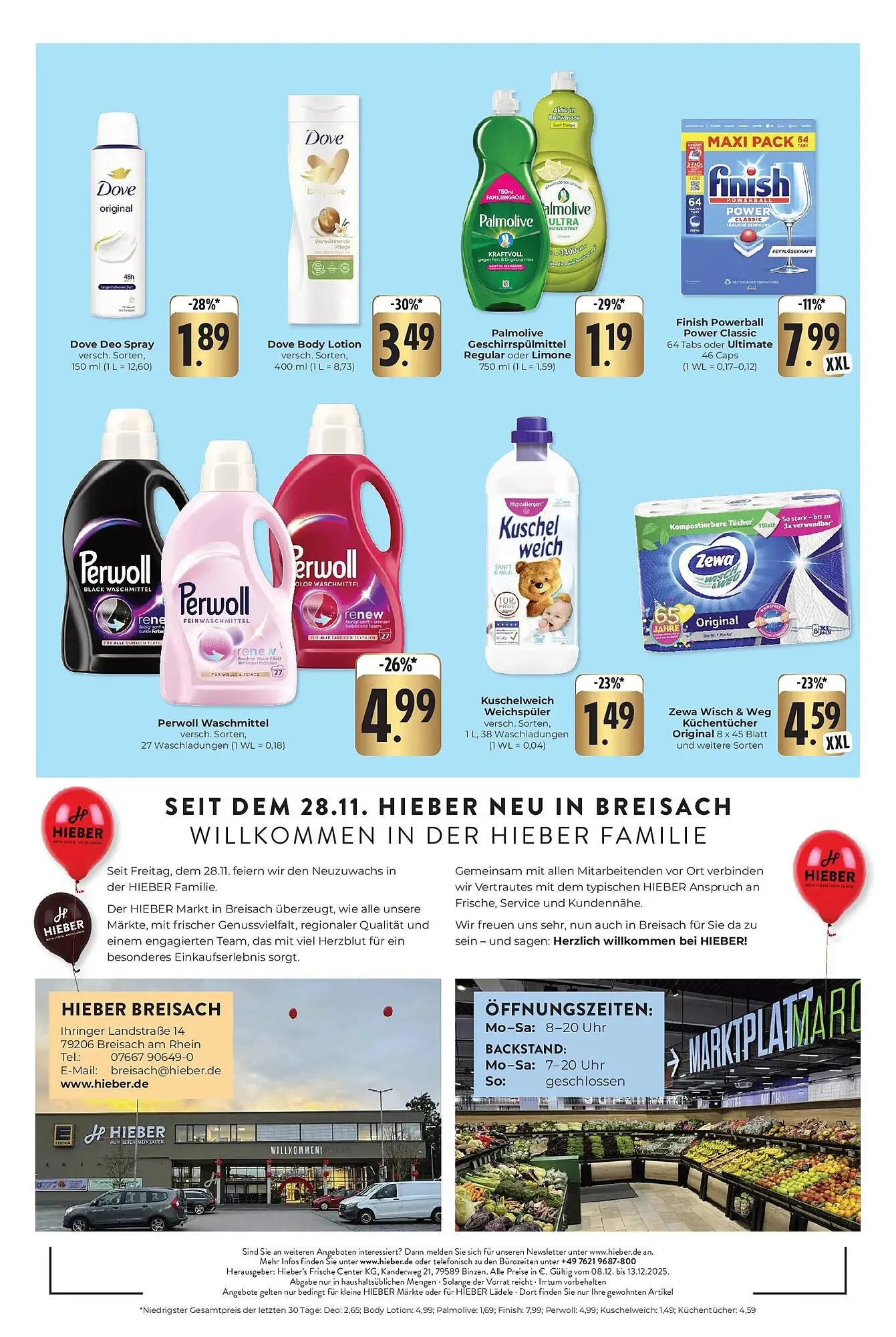 Hieber's Frische Center Prospekt von 7. Dezember bis 13. Dezember 2025 - Prospekt seite 16