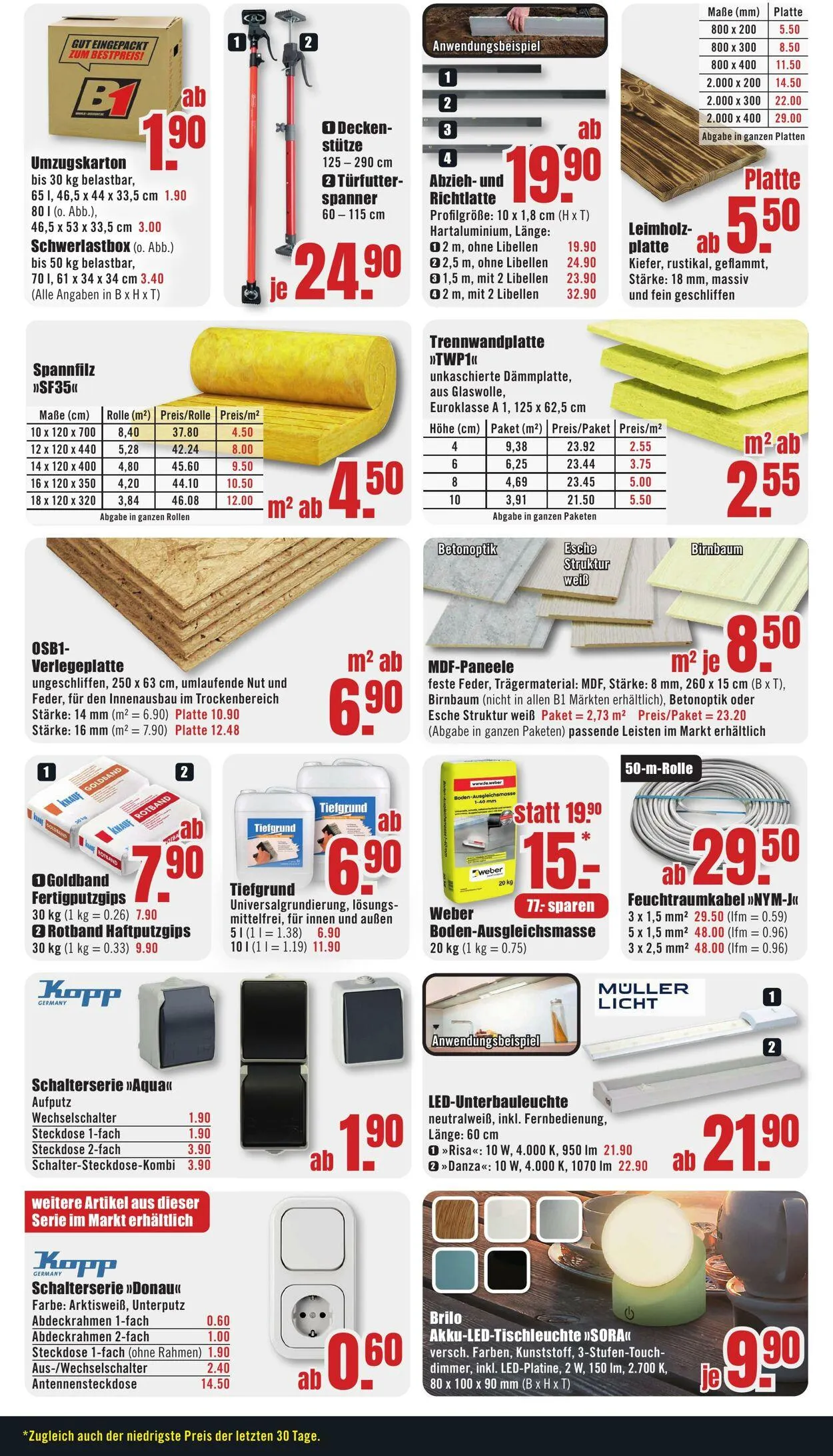 B1 Discount Baumarkt von 16. August bis 22. August 2025 - Prospekt seite 5