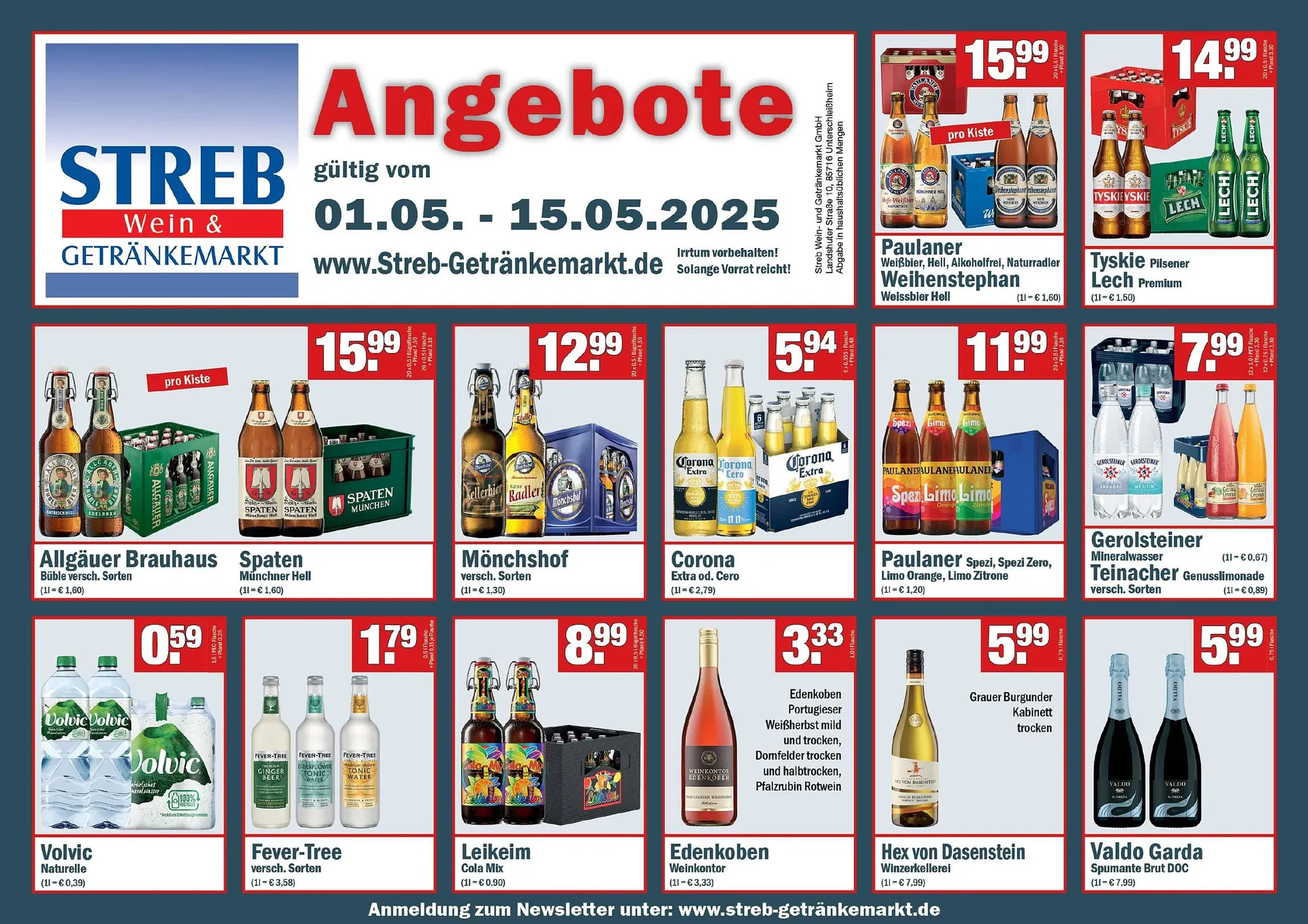 Streb Getränkemarkt Prospekt - 1