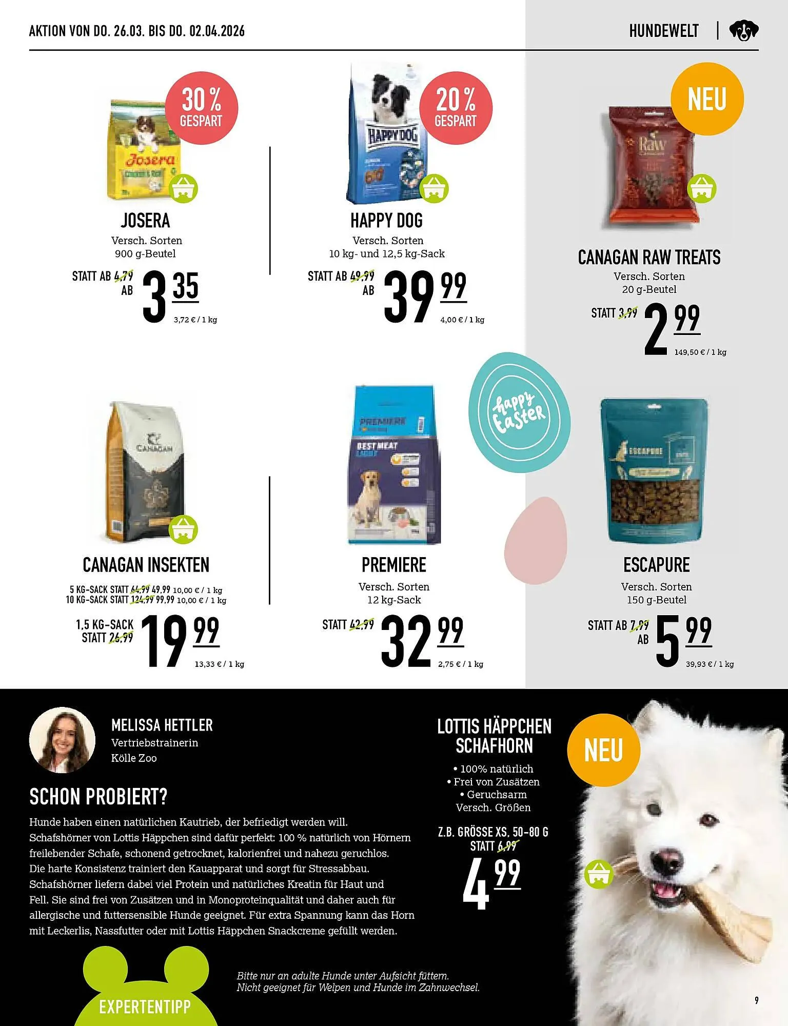 Kölle Zoo Prospekt von 25. März bis 2. April 2026 - Prospekt seite 9