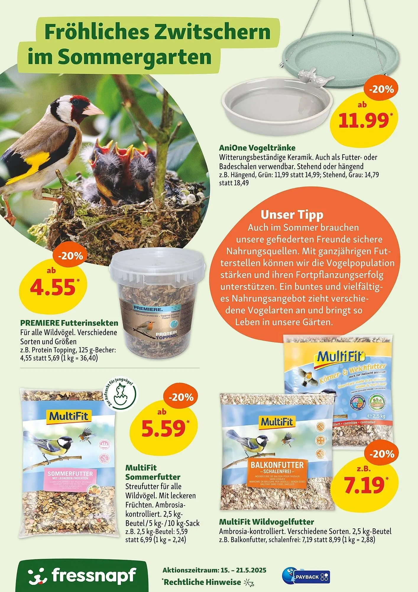 Fressnapf Prospekt von 15. Mai bis 21. Mai 2025 - Prospekt seite 12