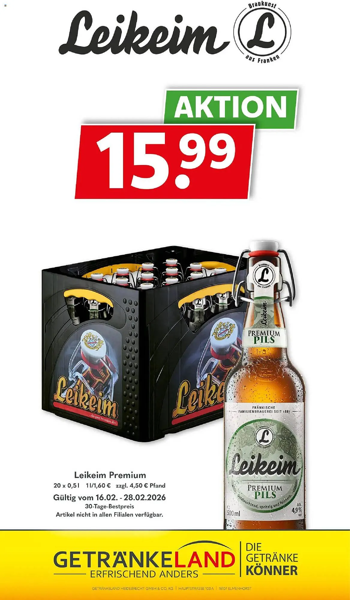 Getränkeland Prospekt von 16. Februar bis 28. Februar 2026 - Prospekt seite 7
