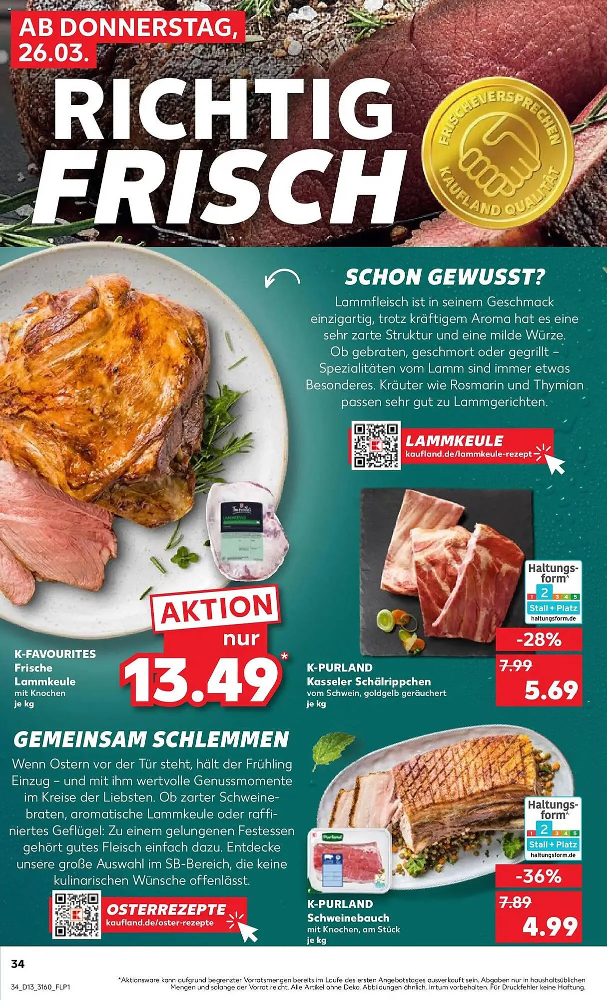Kaufland Prospekt von 26. März bis 1. April 2026 - Prospekt seite 34