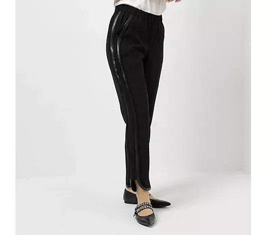 Wählen Sie Ihre Variante: STEFFEN SCHRAUT Hose, knöchellang Rundumdehnbund PU-Details konischer Beinverlauf