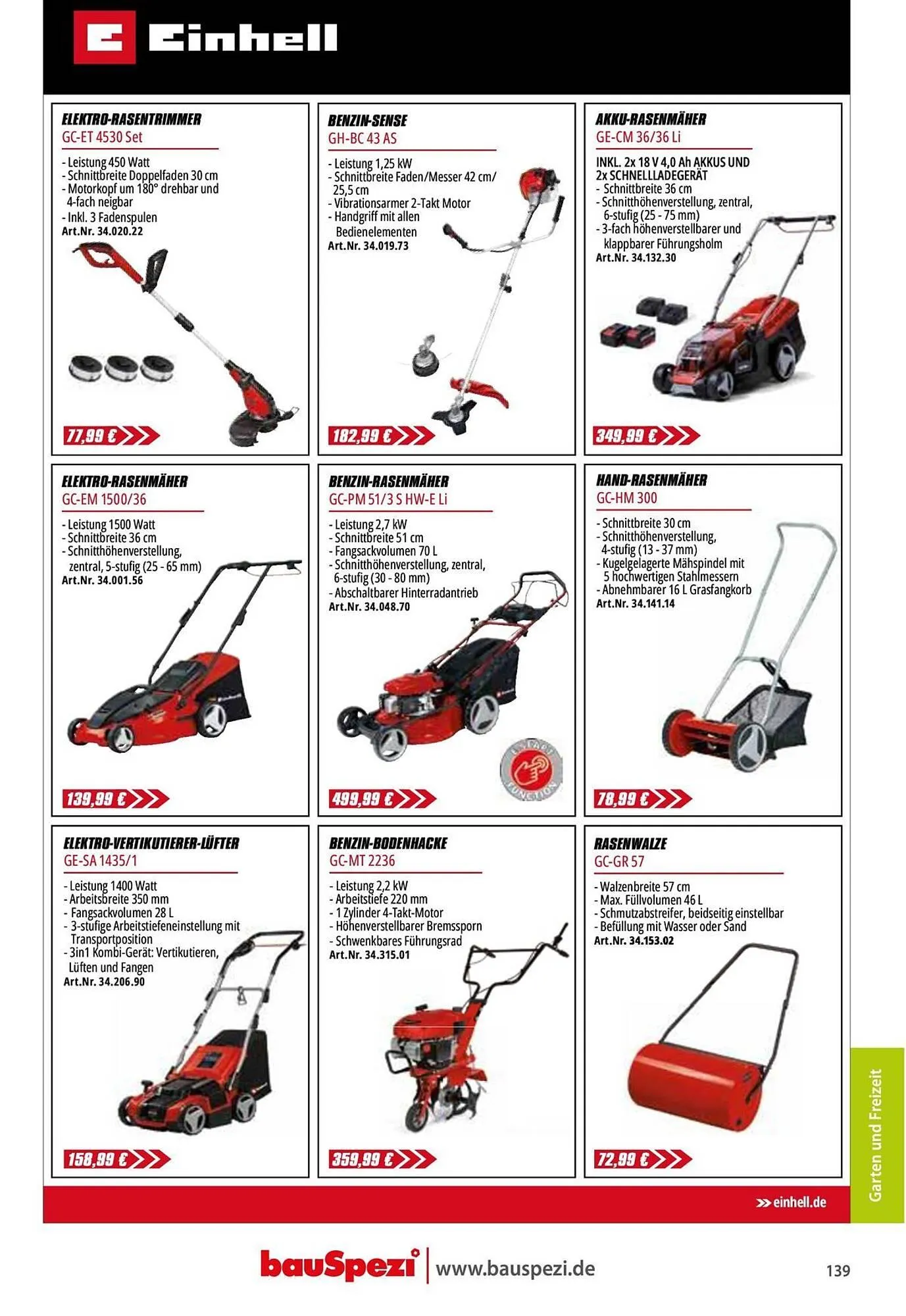 BauSpezi Prospekt von 15. April bis 31. Dezember 2026 - Prospekt seite 141
