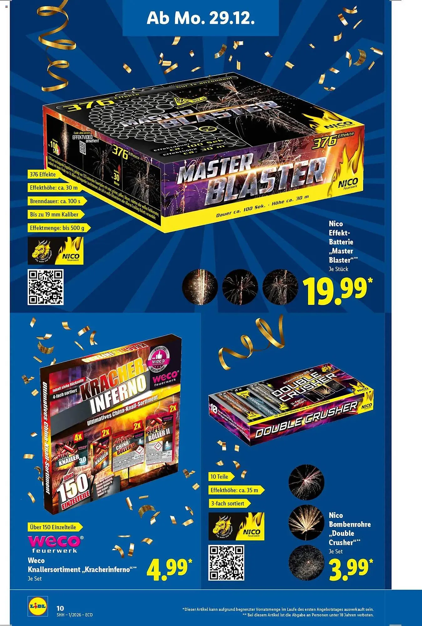 Lidl Prospekt von 29. Dezember bis 31. Dezember 2025 - Prospekt seite 10