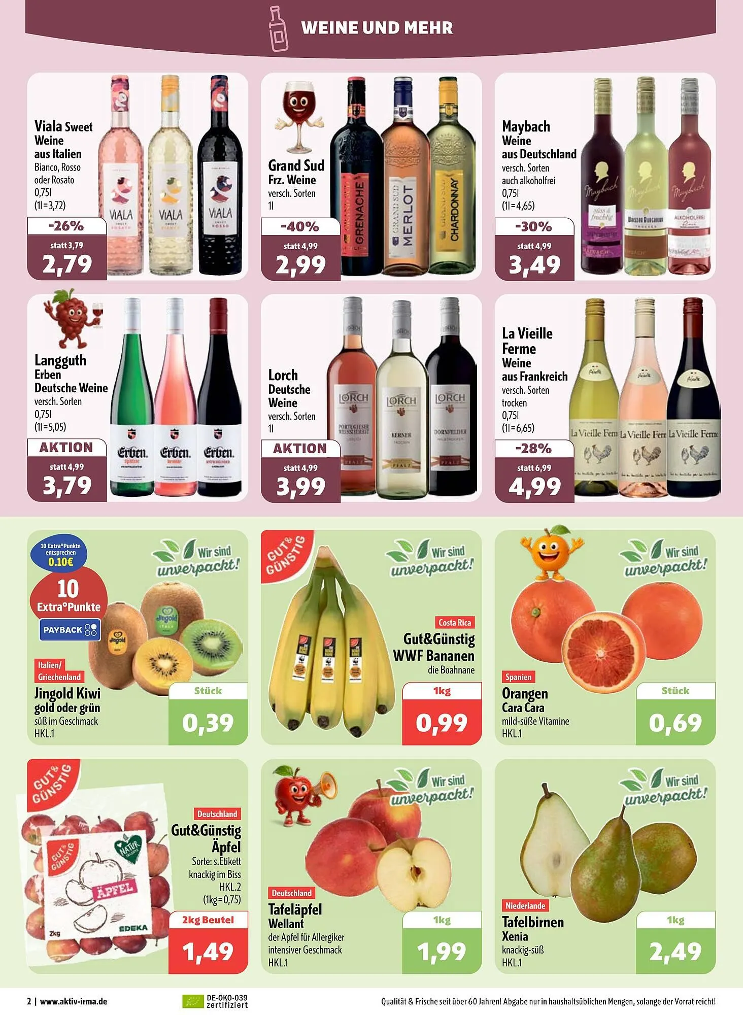 Aktiv Irma Prospekt von 12. Januar bis 17. Januar 2026 - Prospekt seite 2