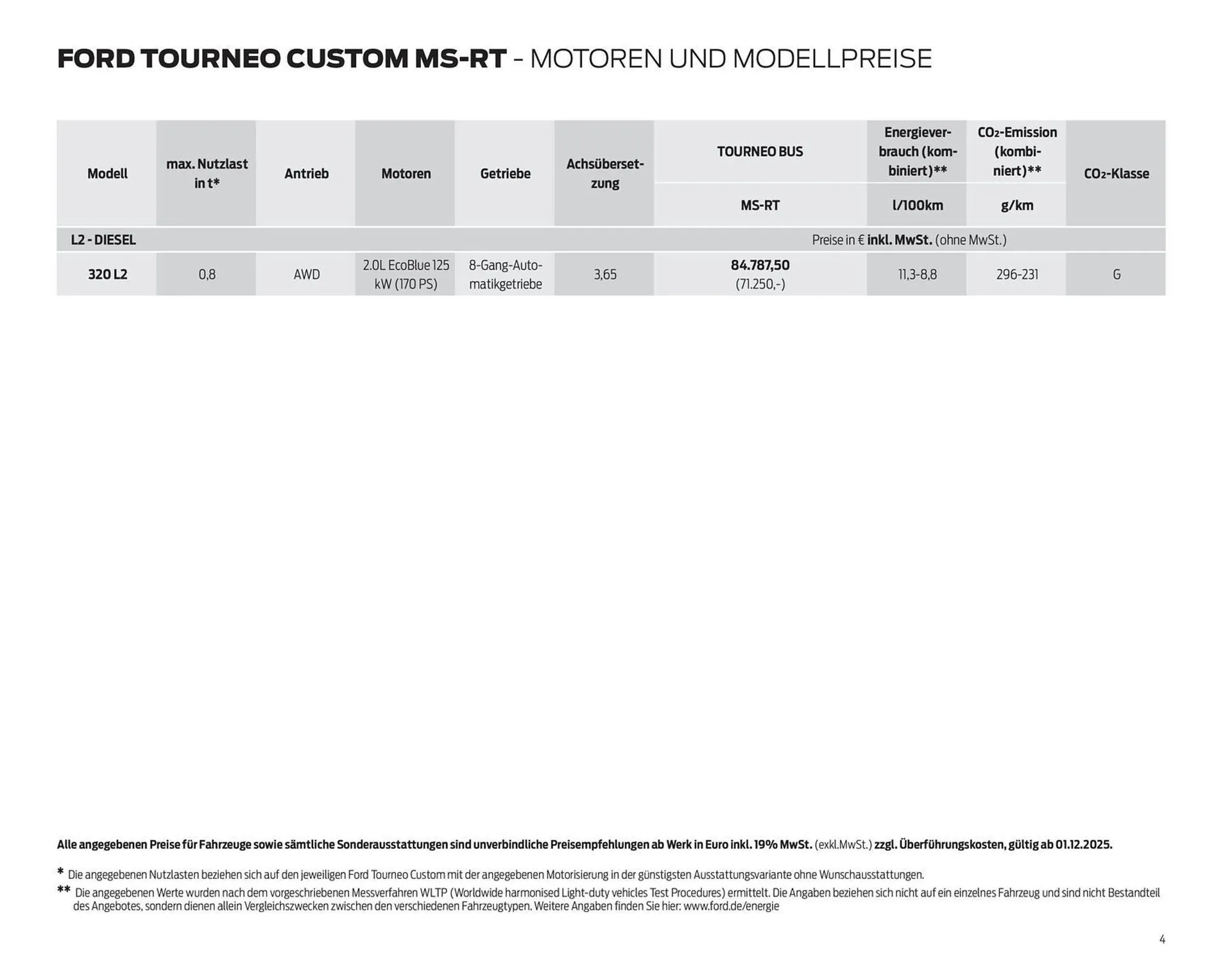 Ford Prospekt von 10. Dezember bis 31. Dezember 2025 - Prospekt seite 4