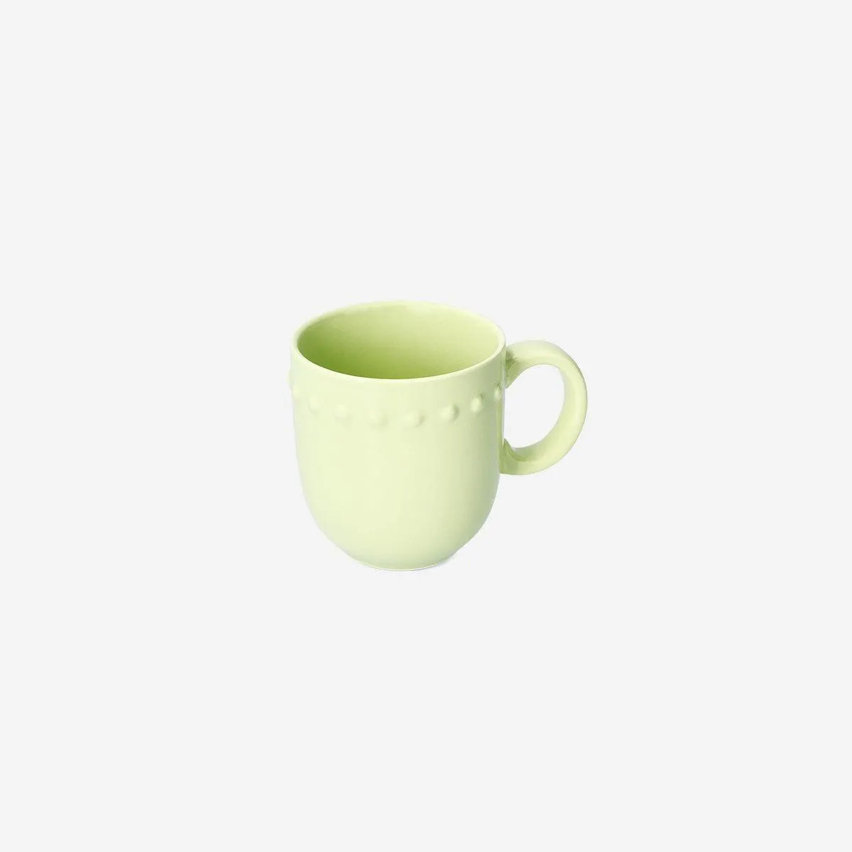 Green mug with bubble edge - 390 ml