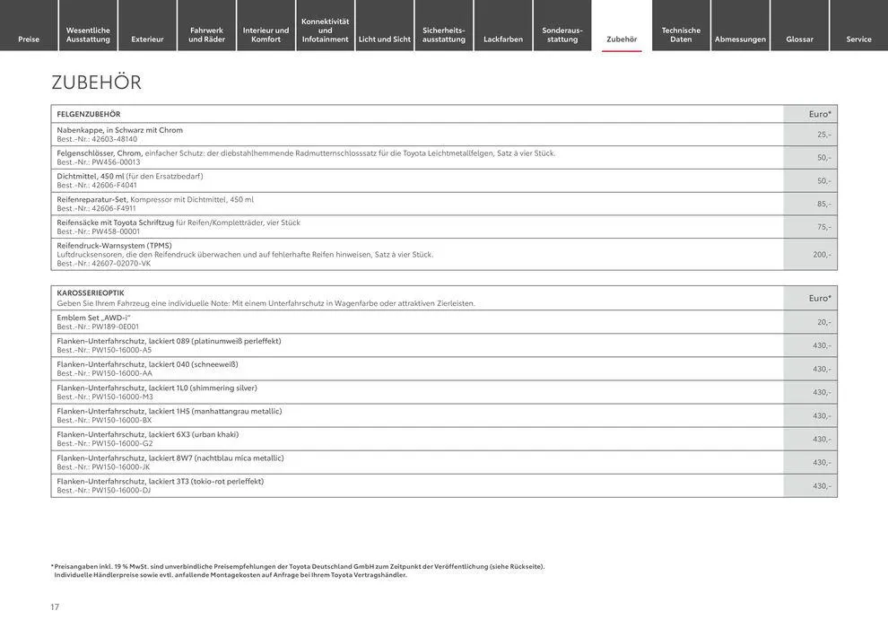 Toyota Corolla Cross von 3. April bis 3. April 2025 - Prospekt seite 17