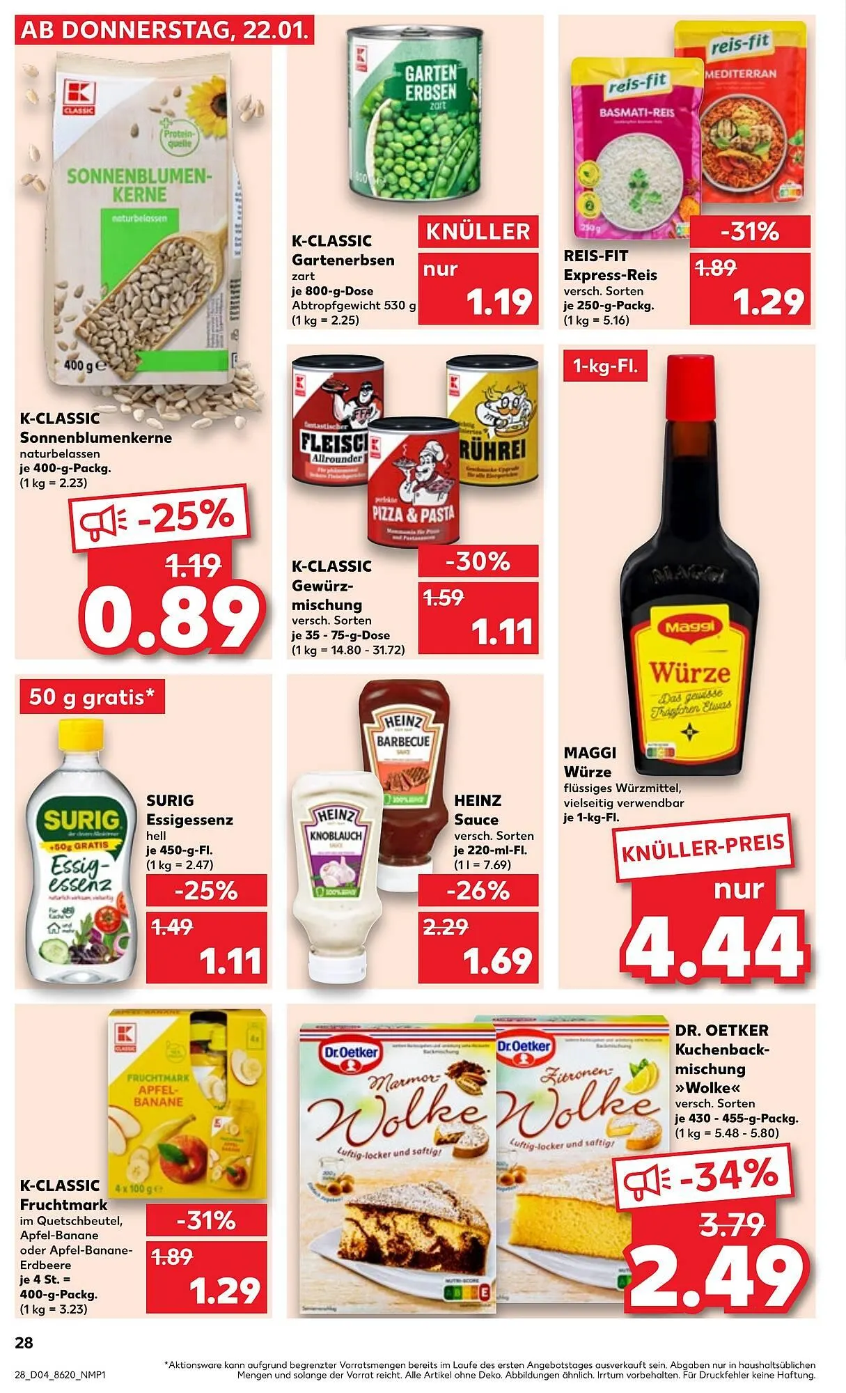 Kaufland Prospekt von 22. Januar bis 28. Januar 2026 - Prospekt seite 28
