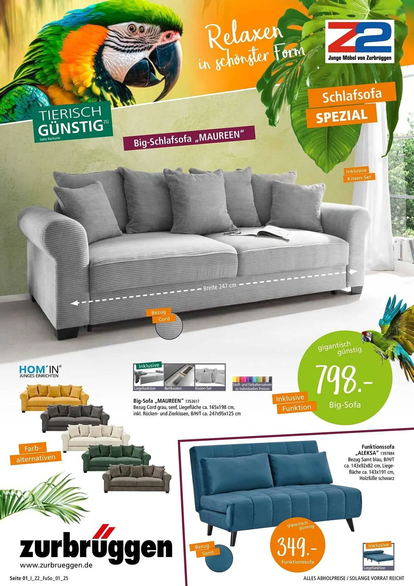 Zurbrüggen Prospekt von 14. Mai bis 17. Mai 2025 - Prospekt seite 1