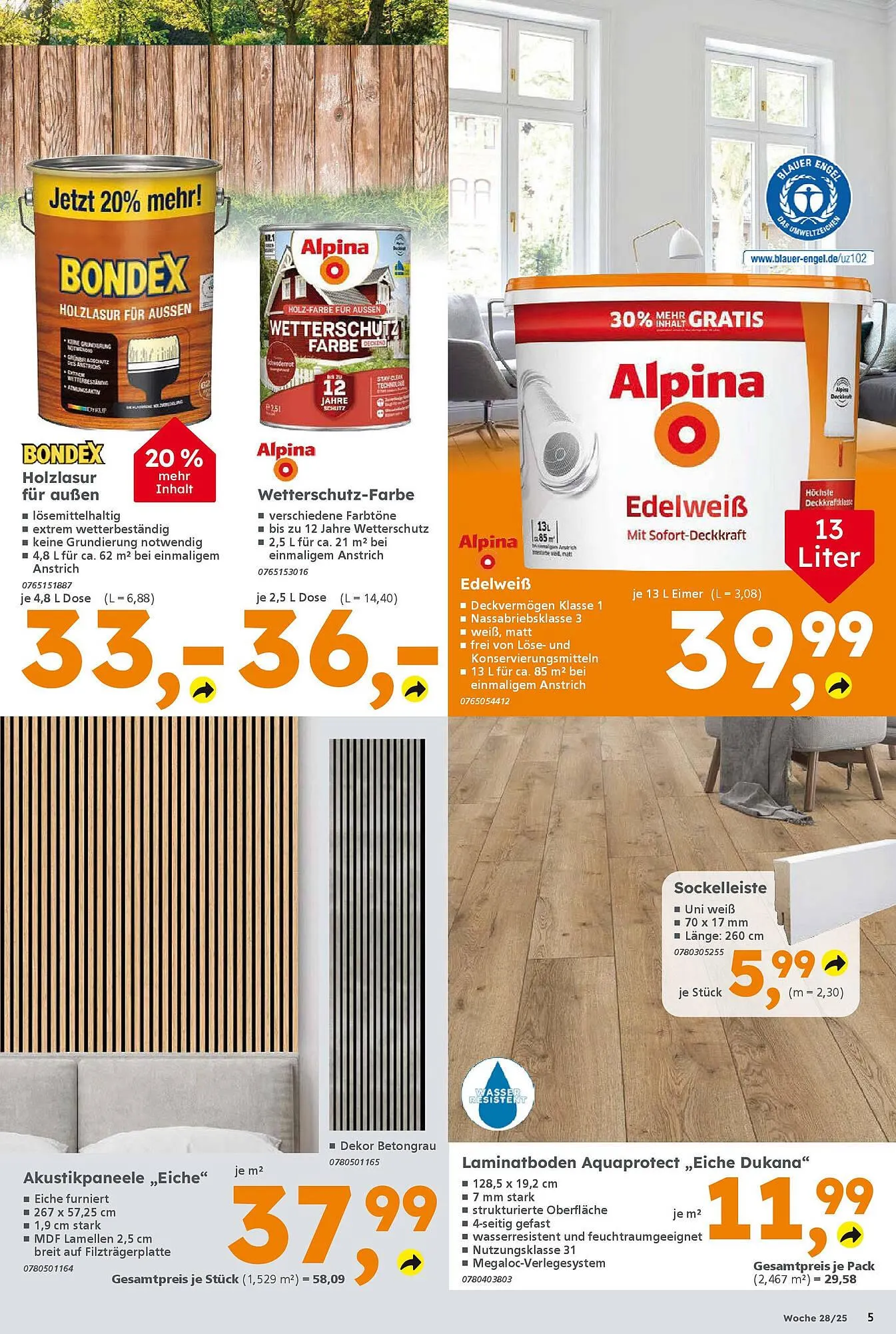 Globus Baumarkt Prospekt von 6. Juli bis 12. Juli 2025 - Prospekt seite 5