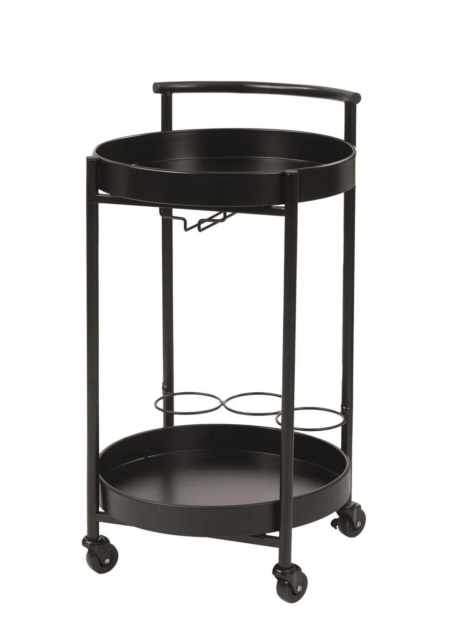 Bartisch aus Eisen mit Getränkehalterung, ca. 40 x 75 cm - Charcoal