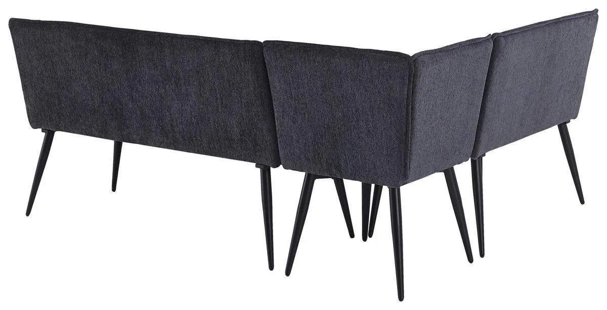 195/157 cm Leinenoptik Grau