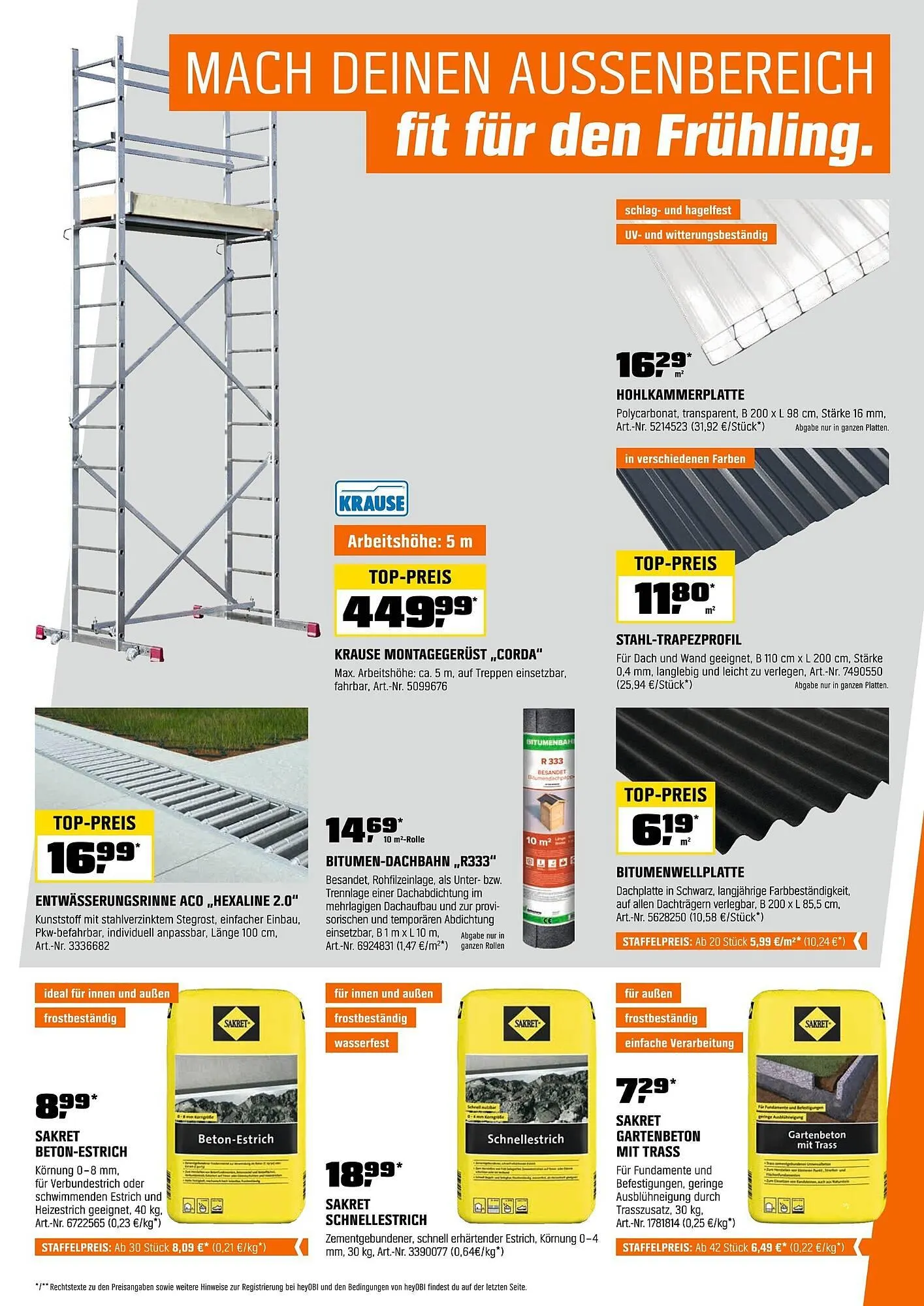 OBI Prospekt von 1. April bis 15. April 2025 - Prospekt seite 6