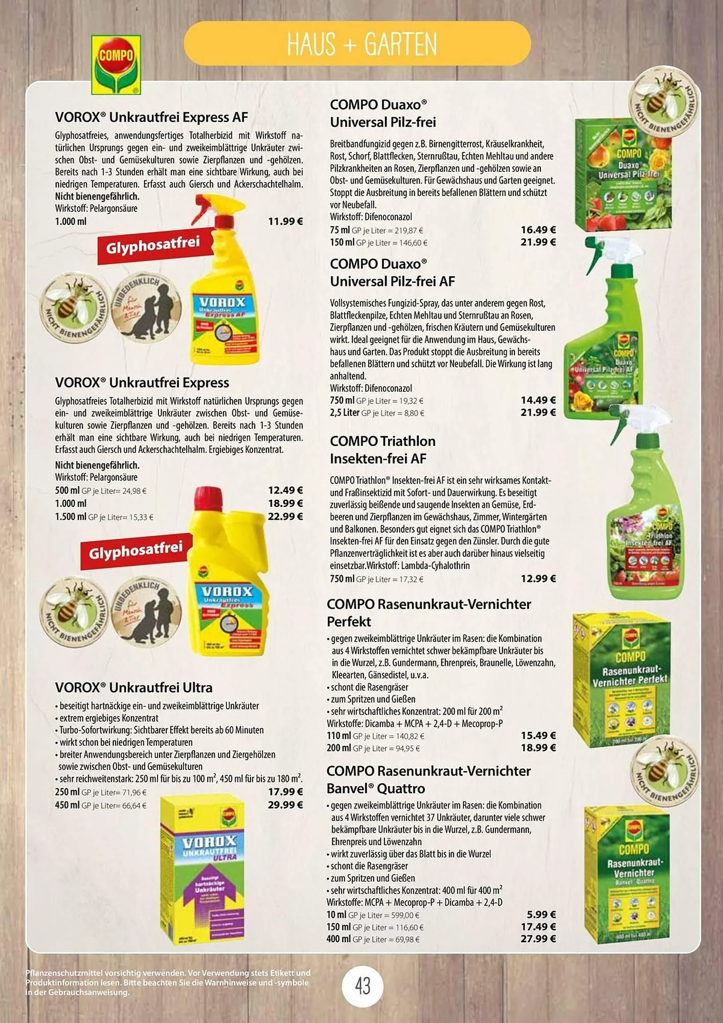 Kiebitzmarkt Prospekt von 16. April bis 31. August 2025 - Prospekt seite 43