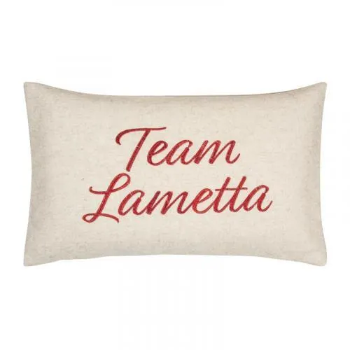 pad home Design Kissenhülle Team Lametta red