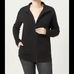 Basic Fleecejacke Janina, Stehkragen