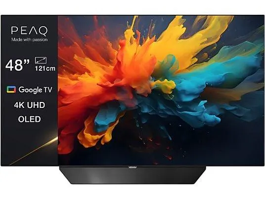 PEAQ PTV 48GOU-5024C OLED TV (Flat, 48 Zoll / 121 cm, OLED 4K, SMART TV)