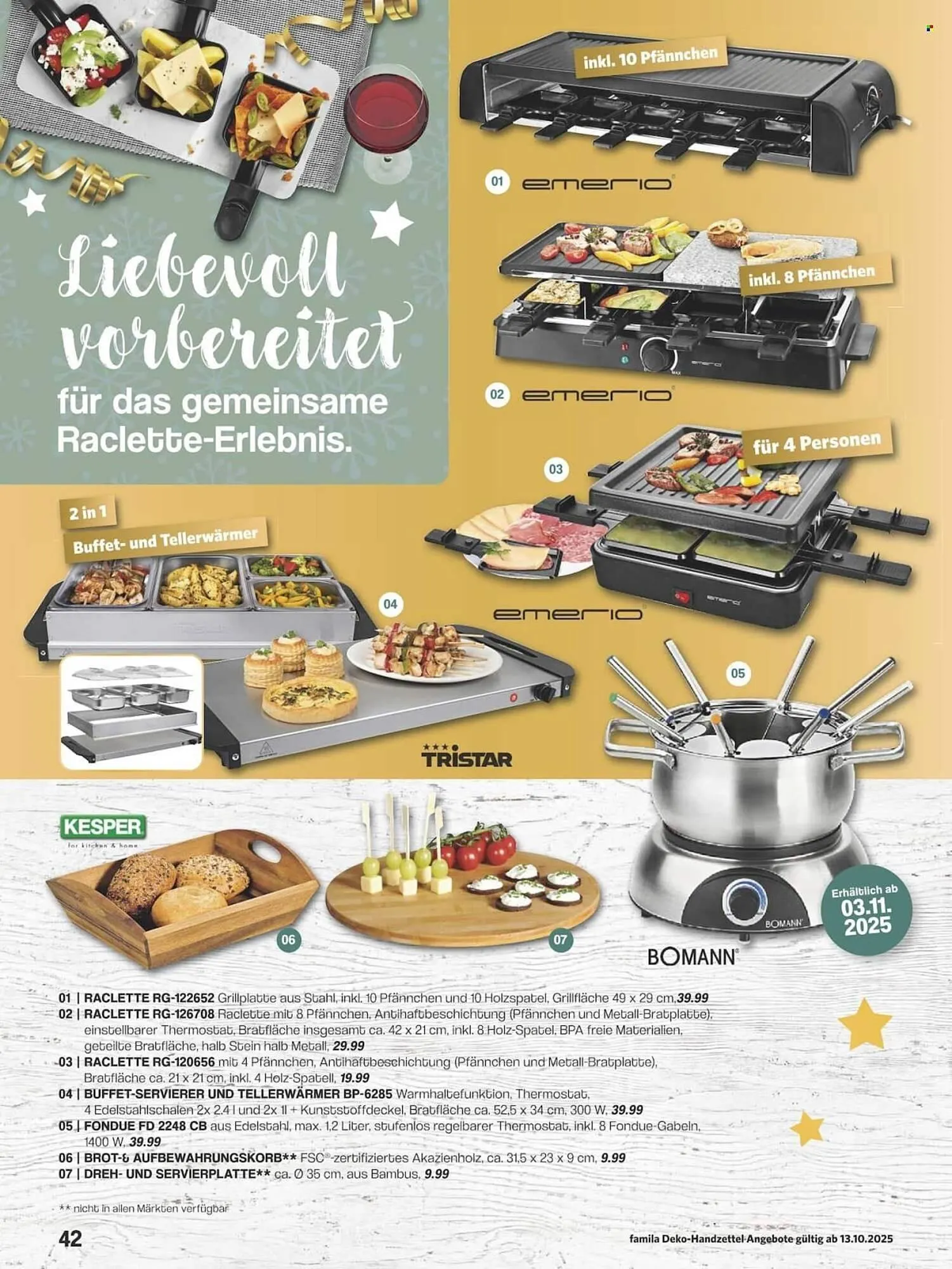 Famila Nord Ost Prospekt von 13. Oktober bis 31. Dezember 2025 - Prospekt seite 42