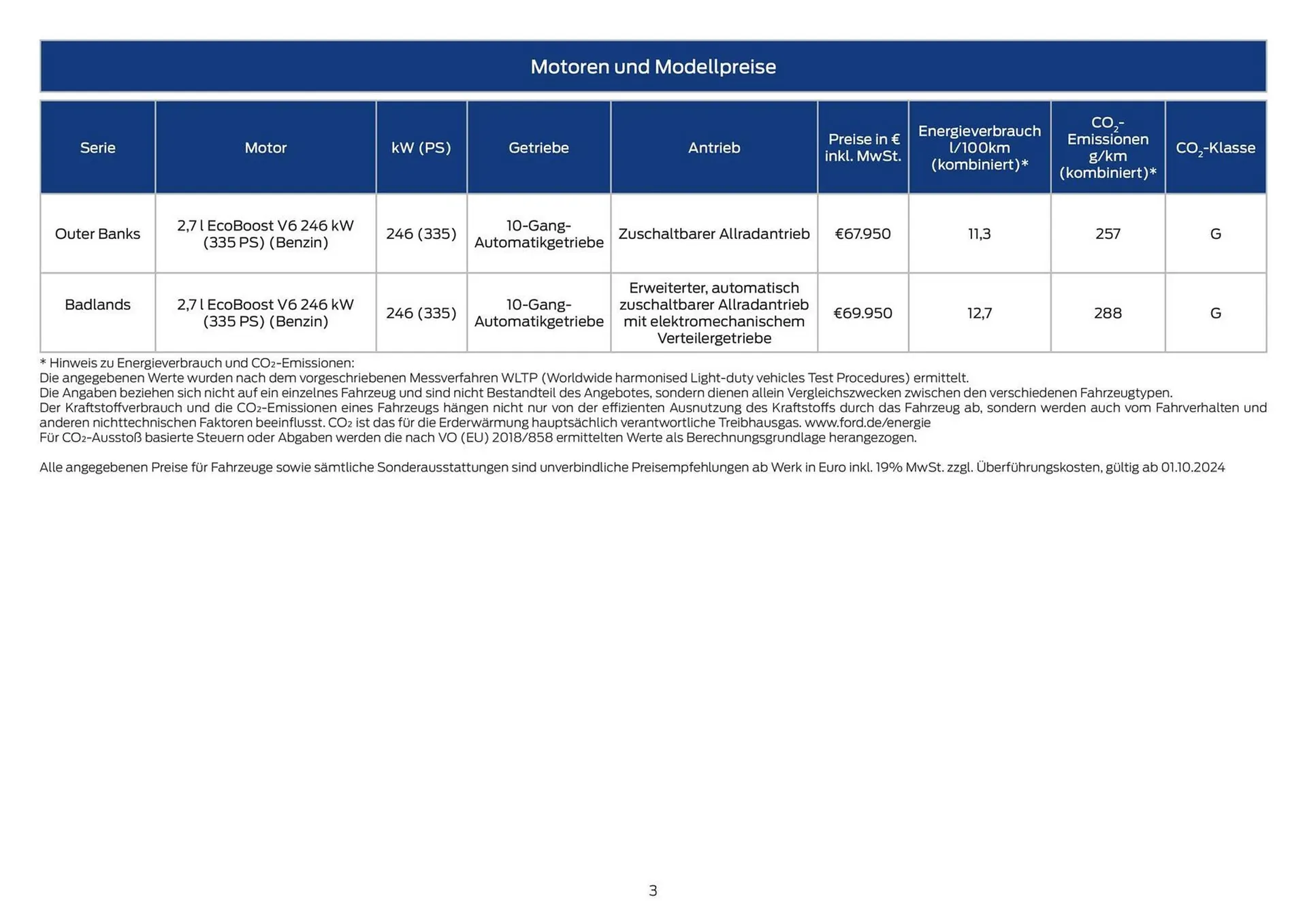 Ford Prospekt von 19. Oktober bis 2. November 2025 - Prospekt seite 3